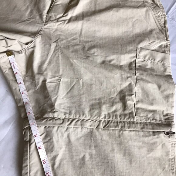Lands End Womens Convertible Drawstring Hiking Pants Nylon XL 18-20 Beige - Picture 8 of 9